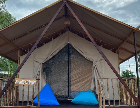 Relung Jingga Glamping Pantai di Balikpapan